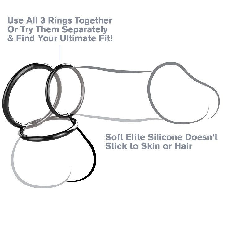 FANTASY C-RINGZ – szilikon 3 ring vibrációs szett - Image 2