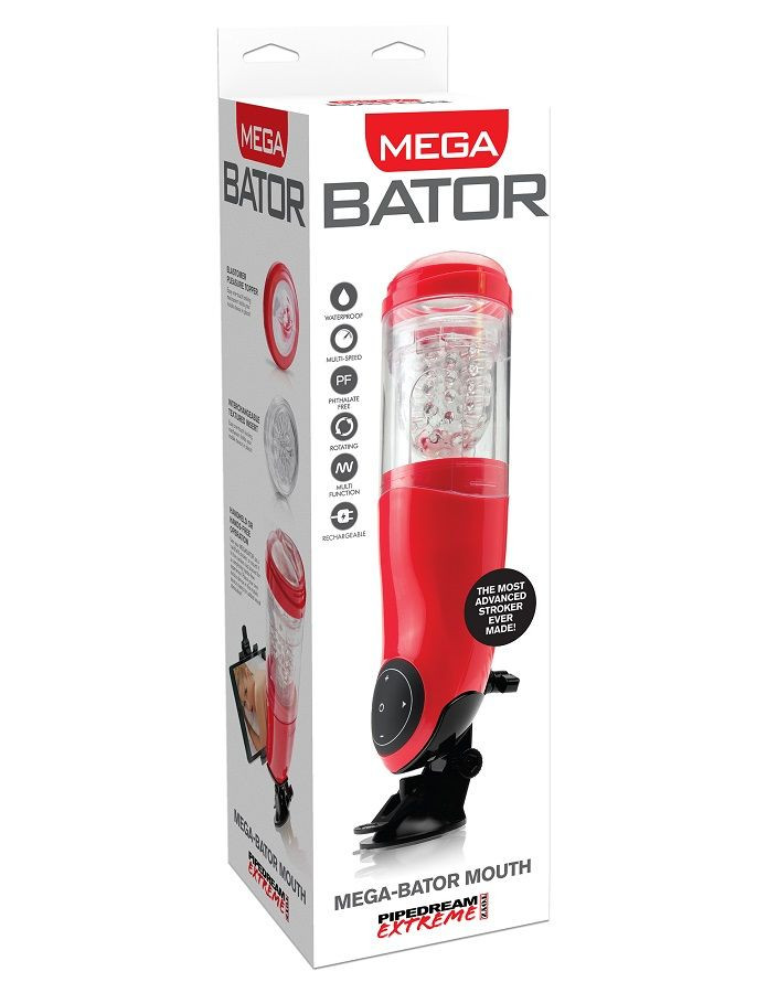 EXTREME TOYZ PDX MEGA BATOR – USB-s férfi maszturbátor, száj formájú - Image 2