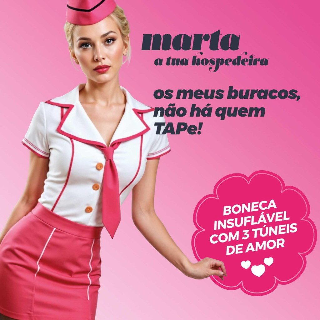 CRUSHIOUS MARTA – felfújható szőke stewardess baba - Image 9