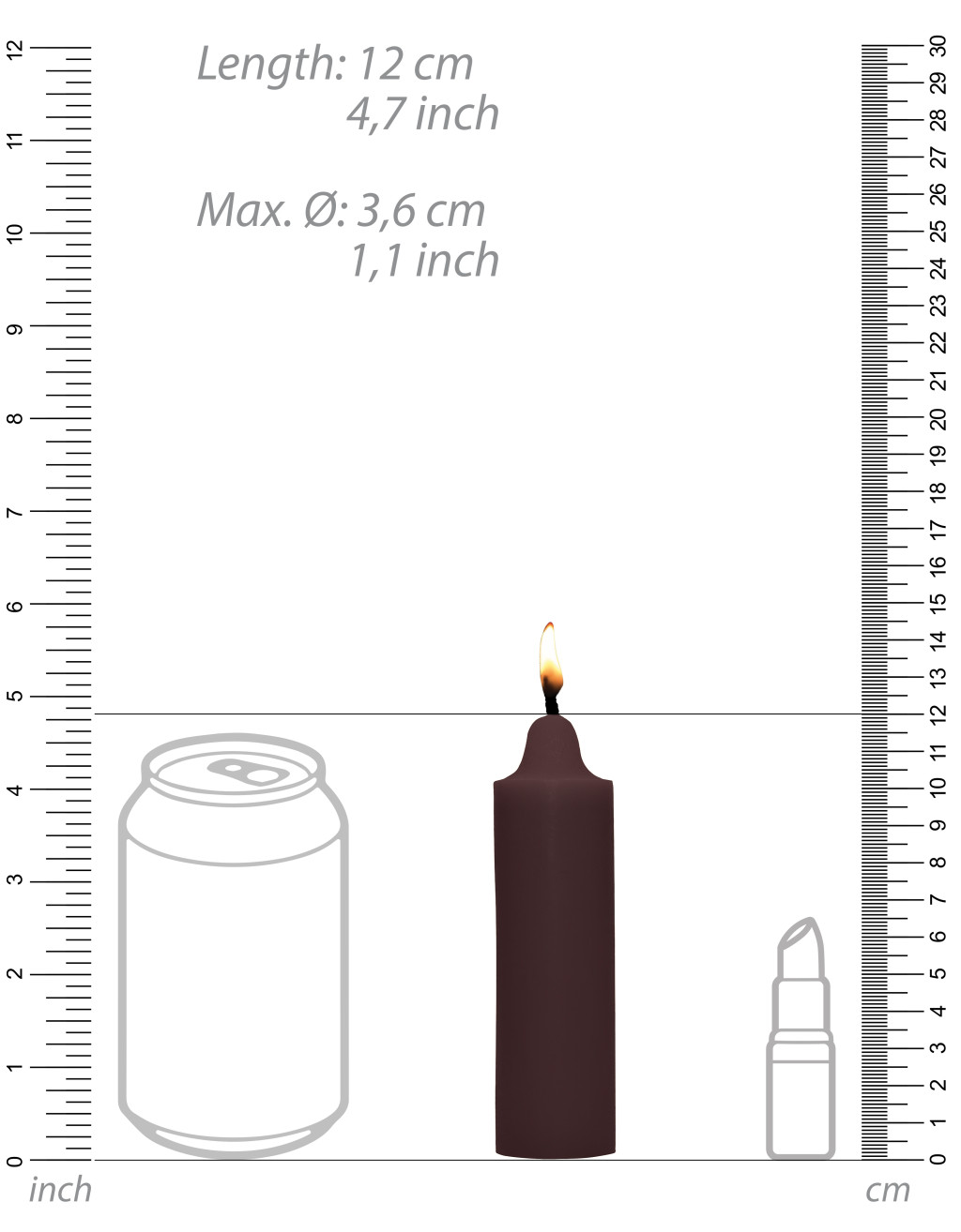 Csokoládé aromájú gyertya – 12 cm érzéki atmoszféráért - Image 5