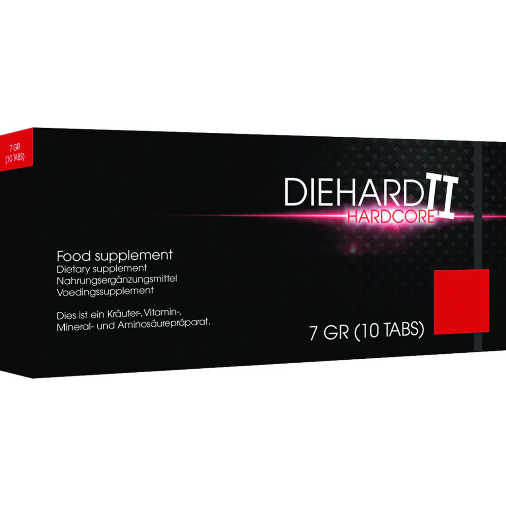 Diehard II Hardcore – Serkentő kapszulák, 10 darab