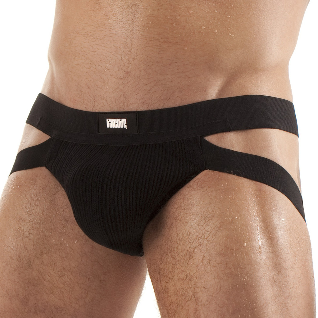 Anton fekete úszó jockstrap – stílusos kényelem a vízben