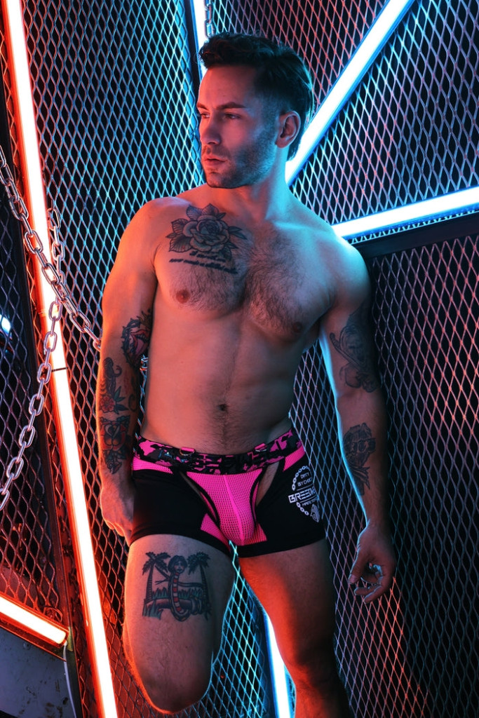 Boxer Nadrág - Fekete-Rózsaszín Neon Színben - Image 6