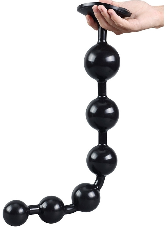 Somass – prémium fekete intim golyók 48 cm hosszú - Image 2