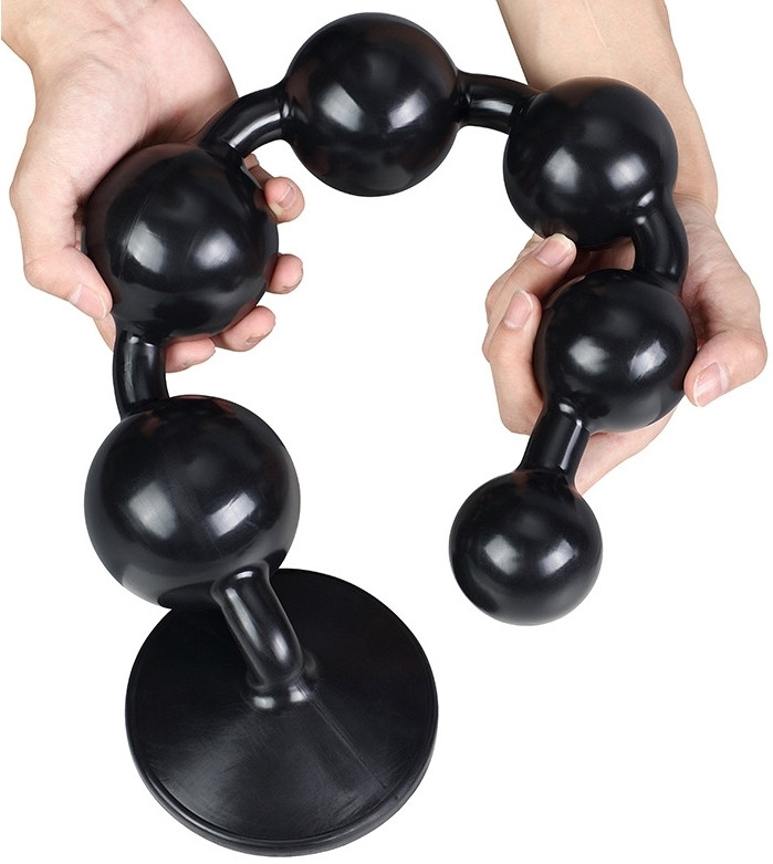 Somass – prémium fekete intim golyók 48 cm hosszú - Image 4
