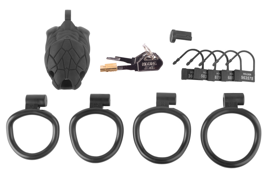 Black Python Cage M – prémium, érzéki maszturbátor - Image 5