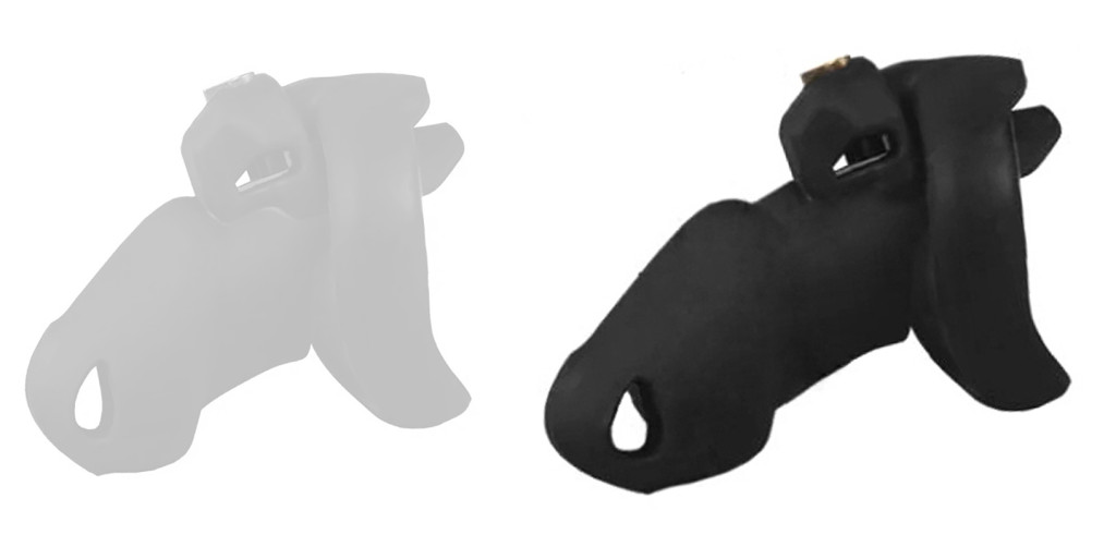 Flexty – prémium férfi meghittségi ketrec, fekete 10,5x3,5cm