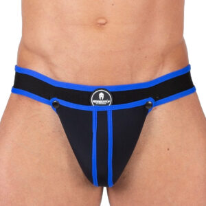 Jockstrap Shell – stílusos fekete-kék alsónemű