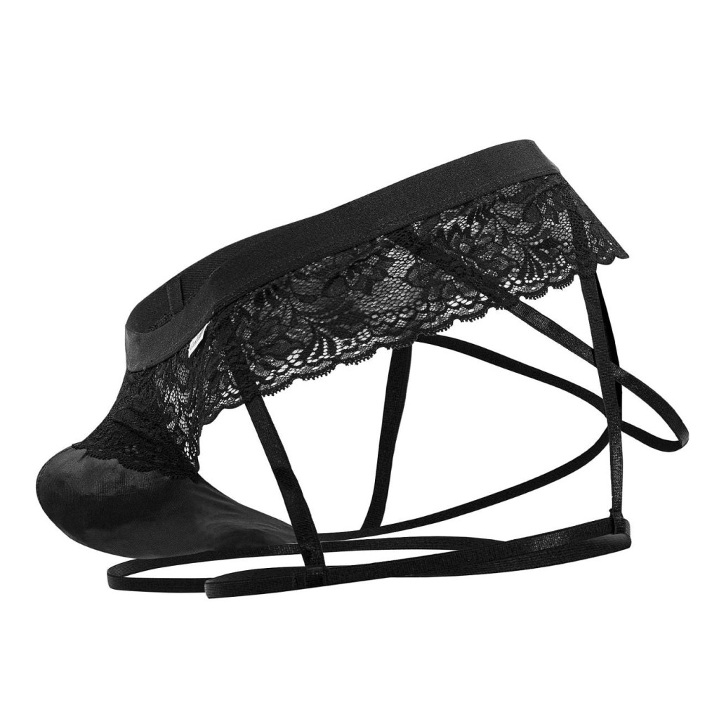Eros Lace – elegáns csipkés jockstrap fekete színben - Image 5