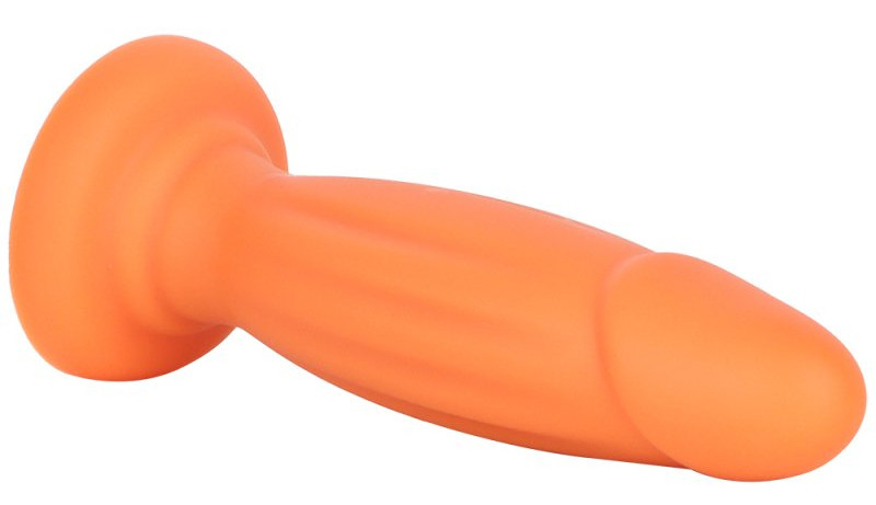 KAR HOT – 19 cm-es, érzéki vibro plug narancssárgában - Image 2