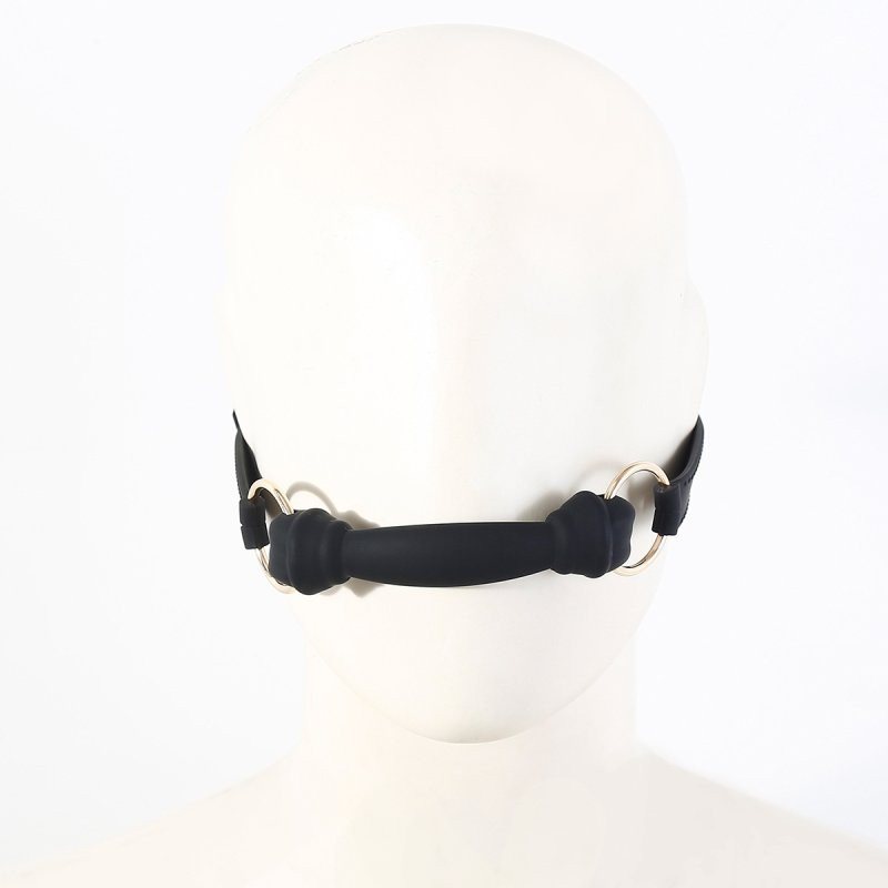 Bâillon Mors – prémium szilikon gag 11,5 cm fekete - Image 3