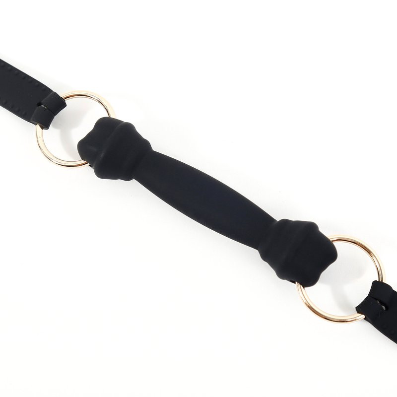 Bâillon Mors – prémium szilikon gag 11,5 cm fekete - Image 4