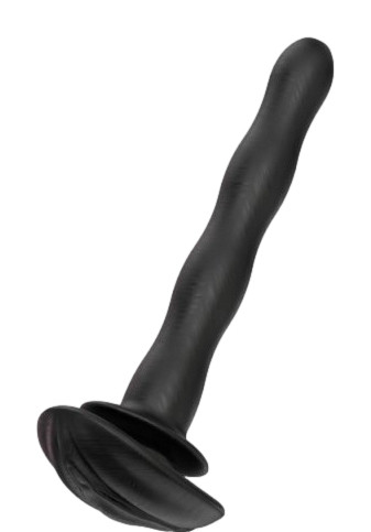 Rod - fekete vulvitor ketrec (6 cm x 9 mm)