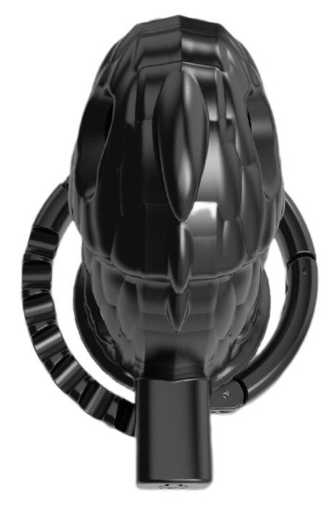 Dinocock Cage – prémium, fekete pénisz ketrec 10 x 3,7 cm - Image 2