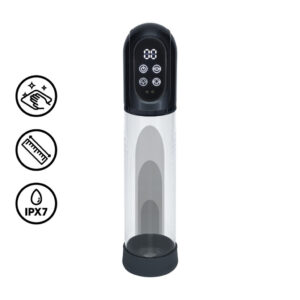Engage – fekete prémium péniszpumpa 20 x 6 cm