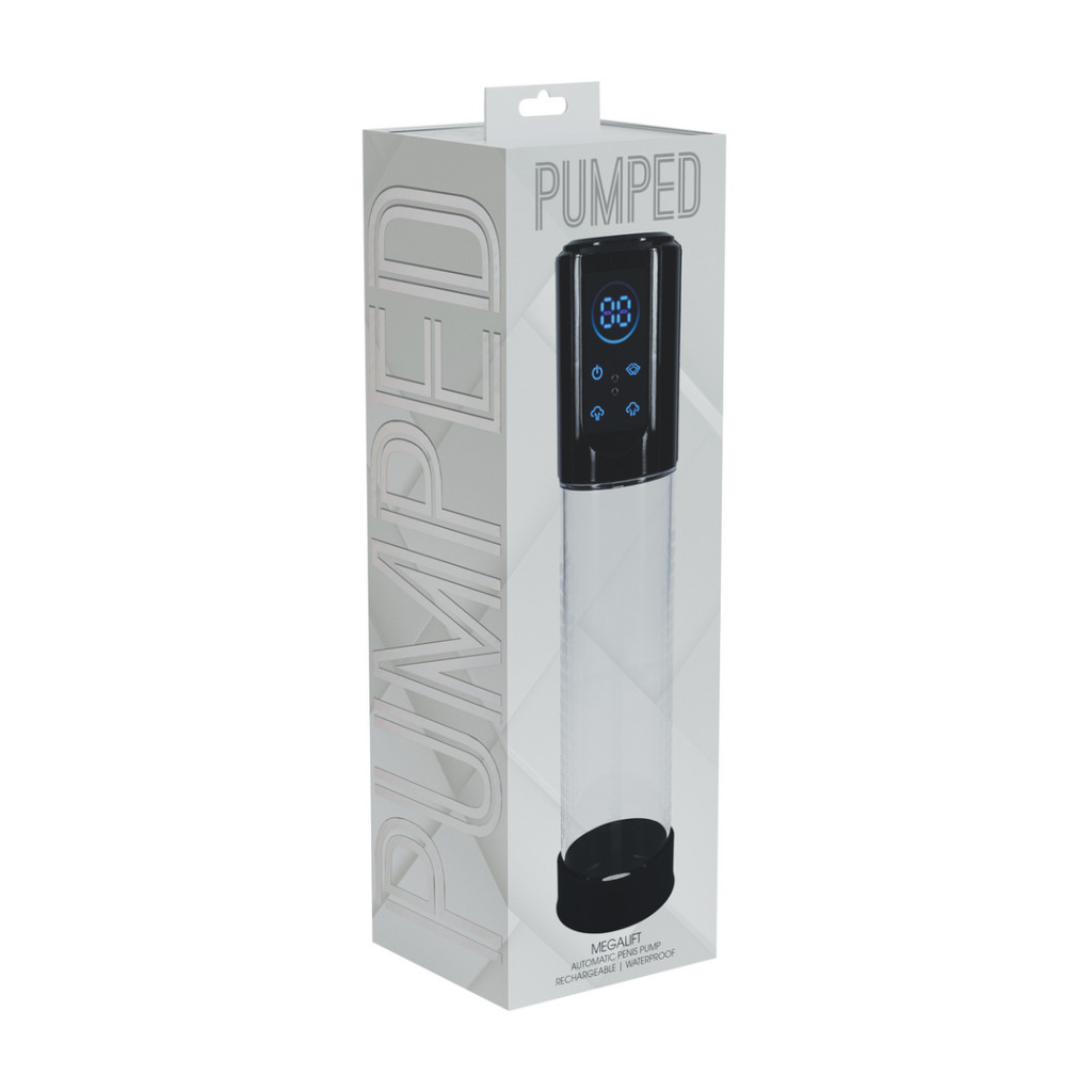 Megalift – prémium péniszpumpa 20 x 6 cm, fekete - Image 2