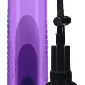 Basic Pump 2 – elegáns lila péniszpumpa 20 x 5,8 cm