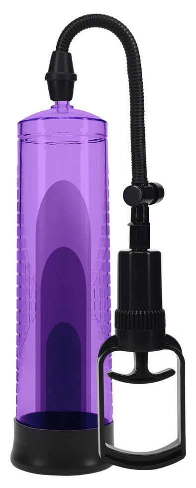 Basic Pump 2 – elegáns lila péniszpumpa 20 x 5,8 cm