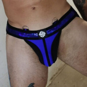 Illuminator Noir-Bleu – stílusos jockstrap prémium anyagból