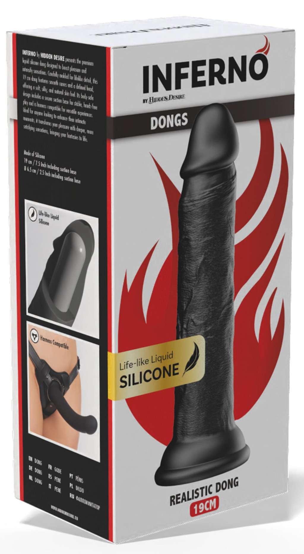 Good Dickdong Noir – prémium klasszikus vibrátor 17 cm - Image 2