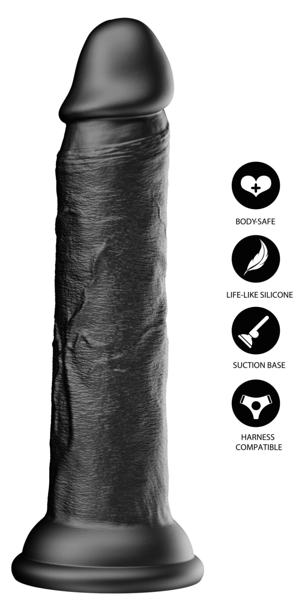 Good Dickdong Noir – prémium klasszikus vibrátor 17 cm - Image 6