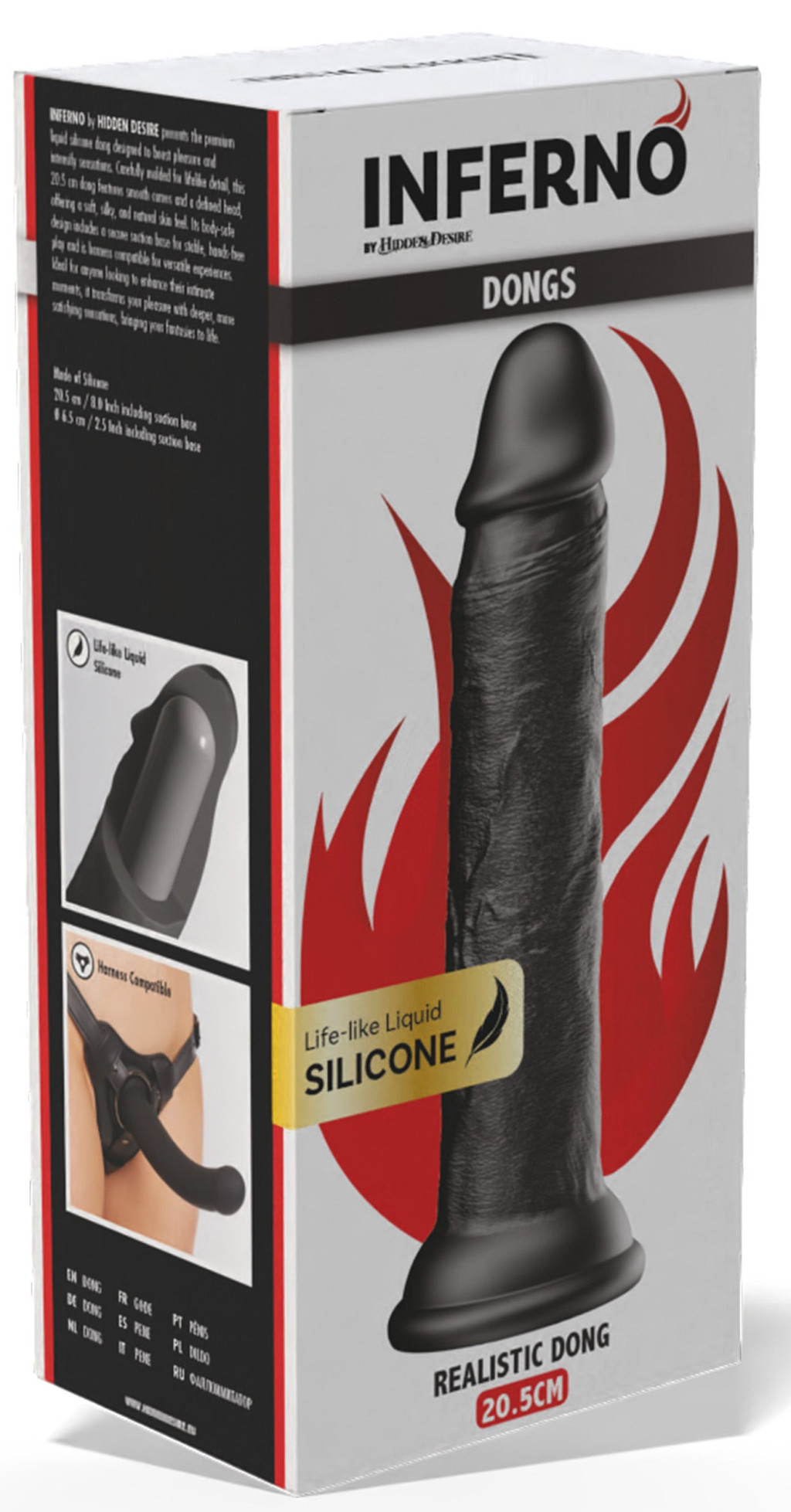 Gode Dickdong Noir – prémium, érzéki dildó 18 cm hosszú - Image 2
