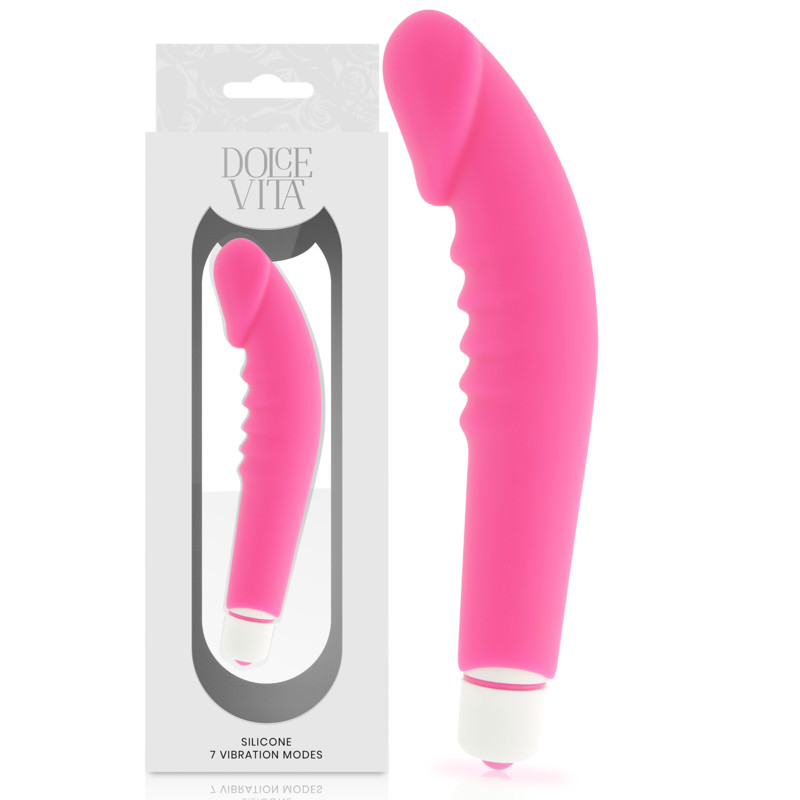 DOLCE VITA – élethű élvezet pink szilikon vibrátor