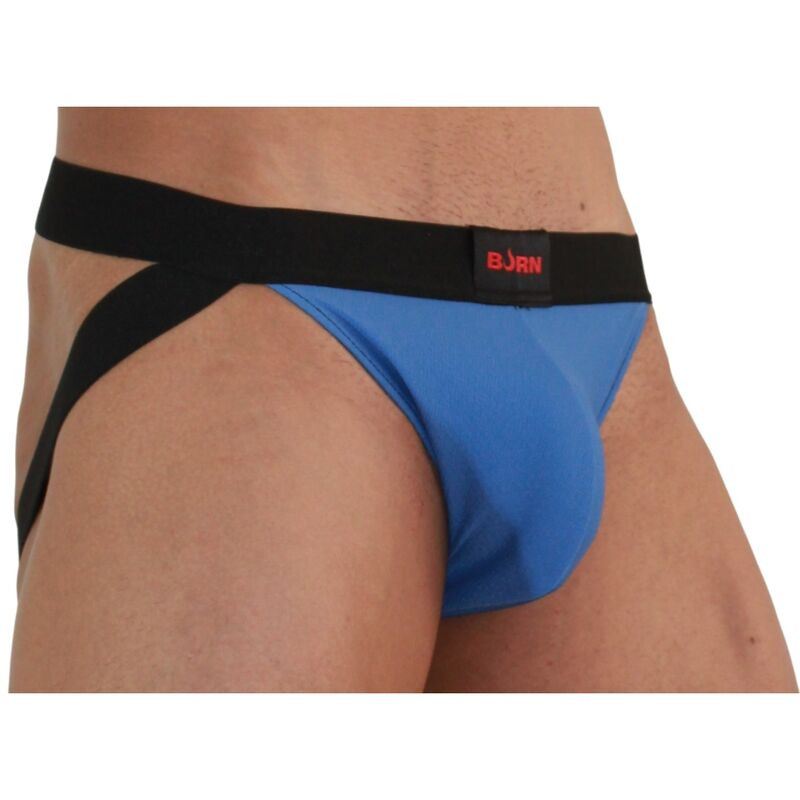 BURN - 008 Jock – prémium kék/fekete férfi fehérnemű xl