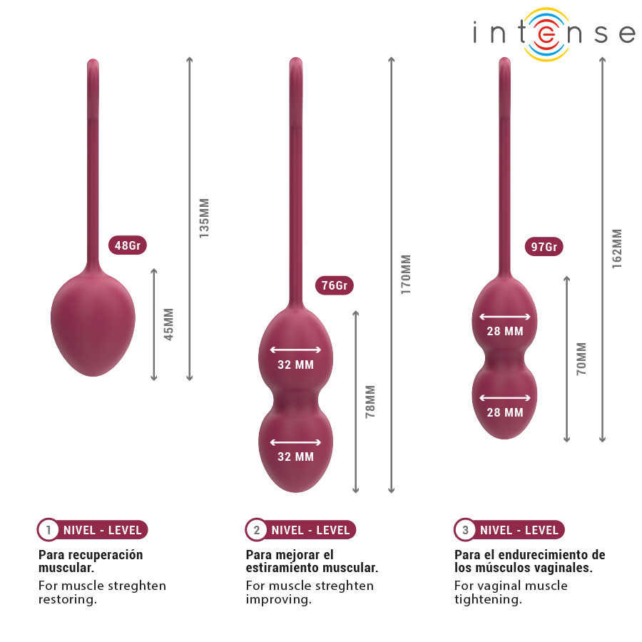 INTENSE – Charli Kegel golyók szett lila színben
