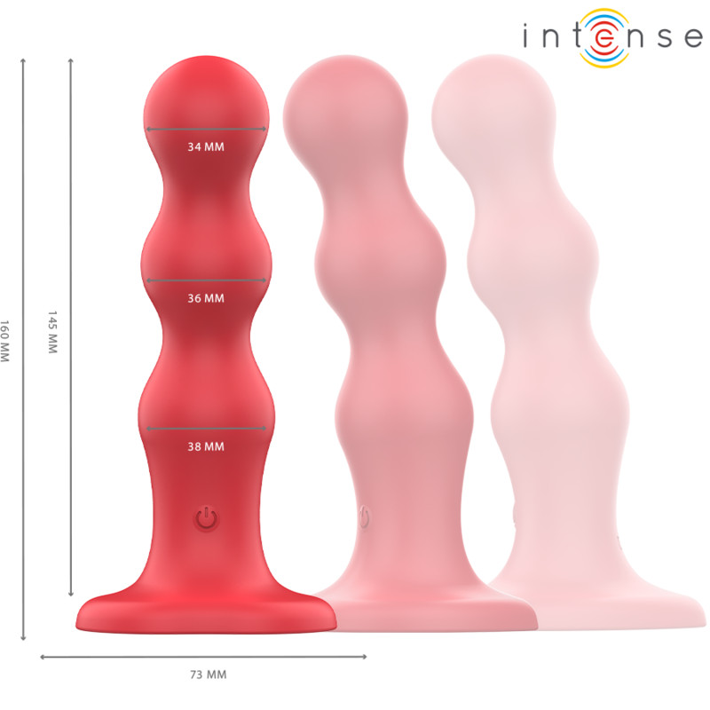 INTENSE Cody – piros távirányítós vibrátor szívókoronggal - Image 3