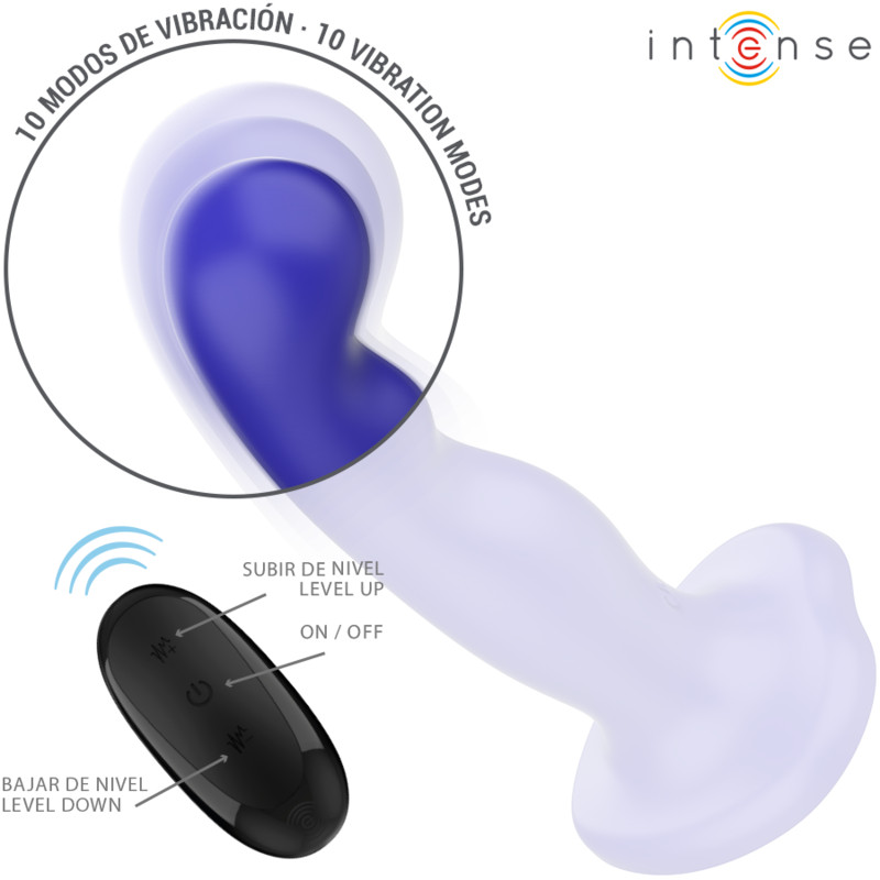 INTENSE Shorty – vibrátor tappanccsal és távirányítóval - Image 4