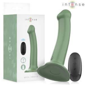 INTENSE Becca – zöld távirányítós vibrátor tapadókoronggal