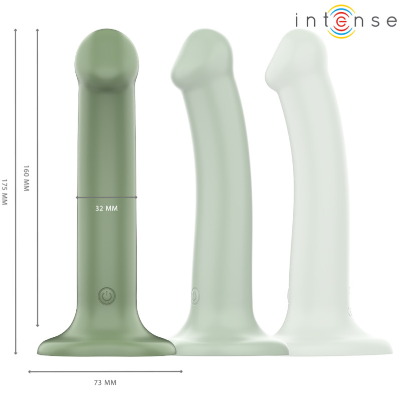 INTENSE Becca – zöld távirányítós vibrátor tapadókoronggal - Image 3
