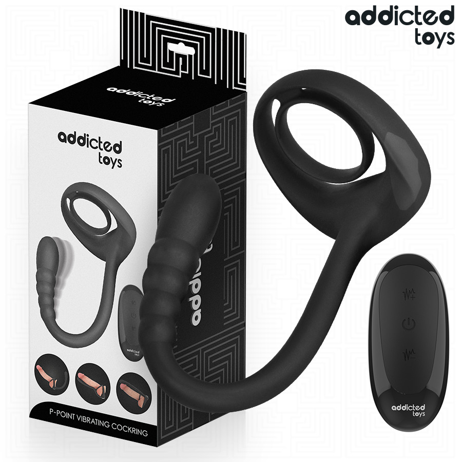 ADDICTED TOYS – vibráló péniszgyűrű távirányítóval
