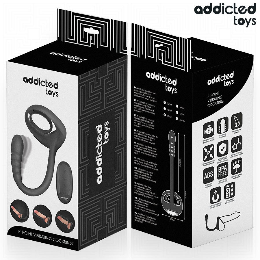 ADDICTED TOYS – vibráló péniszgyűrű távirányítóval - Image 3