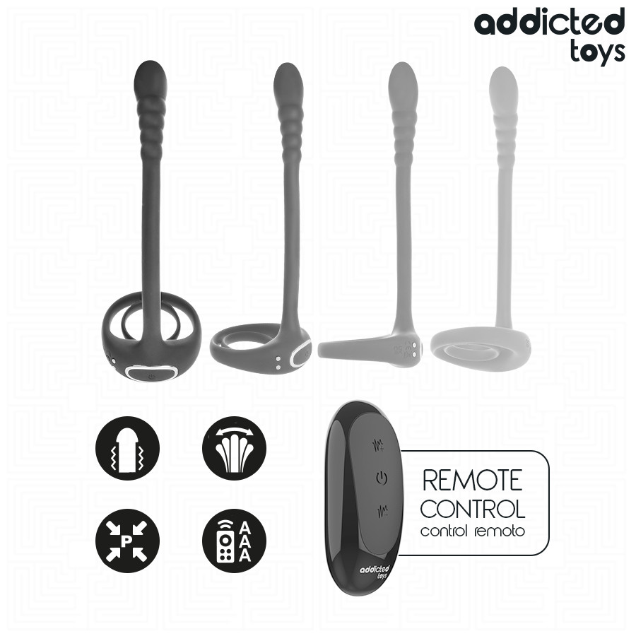 ADDICTED TOYS – vibráló péniszgyűrű távirányítóval - Image 6