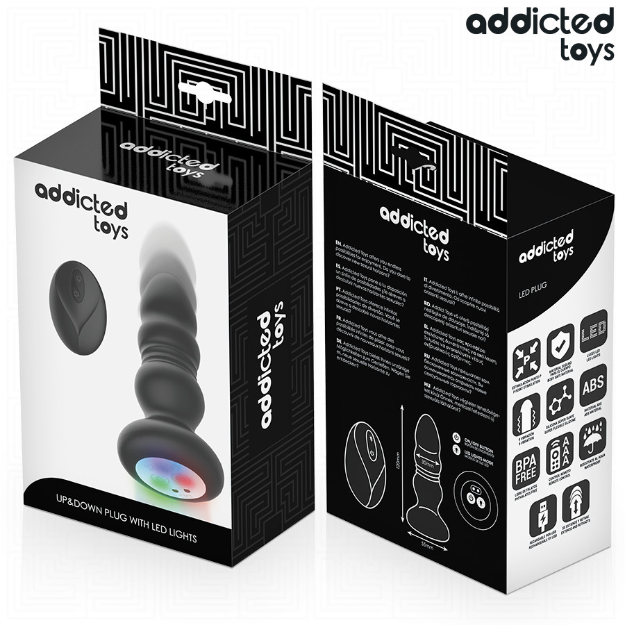 ADDICTED TOYS – forgó, vibráló anális dugó távirányítóval - Image 7
