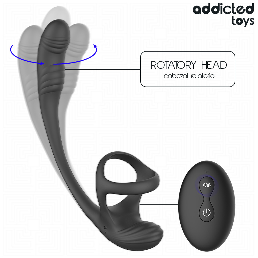 ADDICTED TOYS – vibráló análdugó herék stimulálóval - Image 2