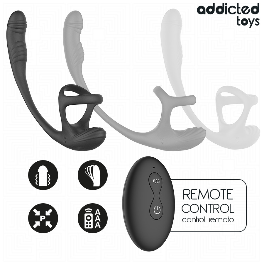 ADDICTED TOYS – vibráló análdugó herék stimulálóval - Image 4
