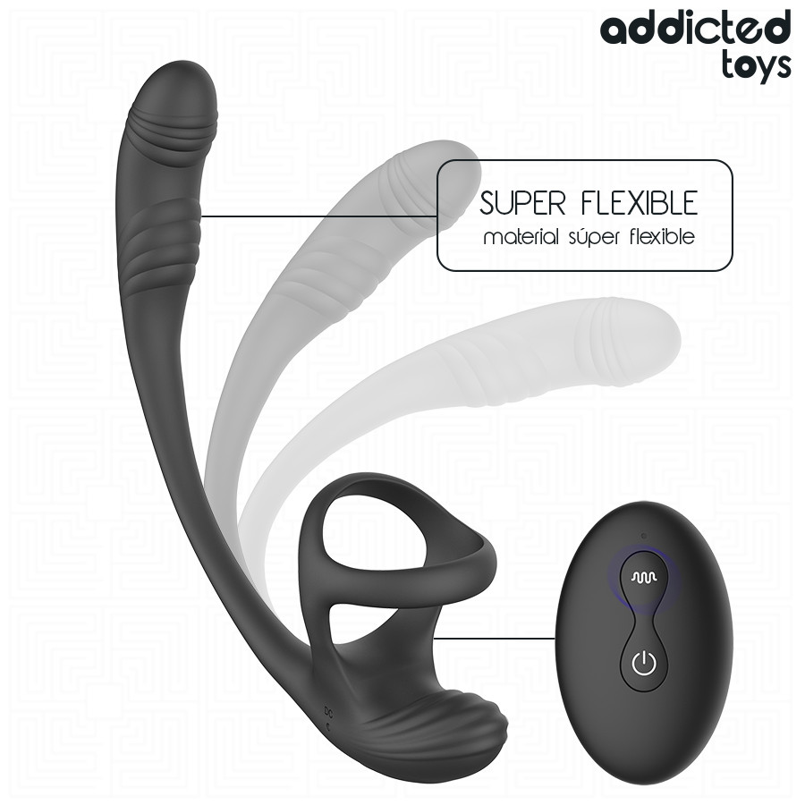 ADDICTED TOYS – vibráló análdugó herék stimulálóval - Image 6