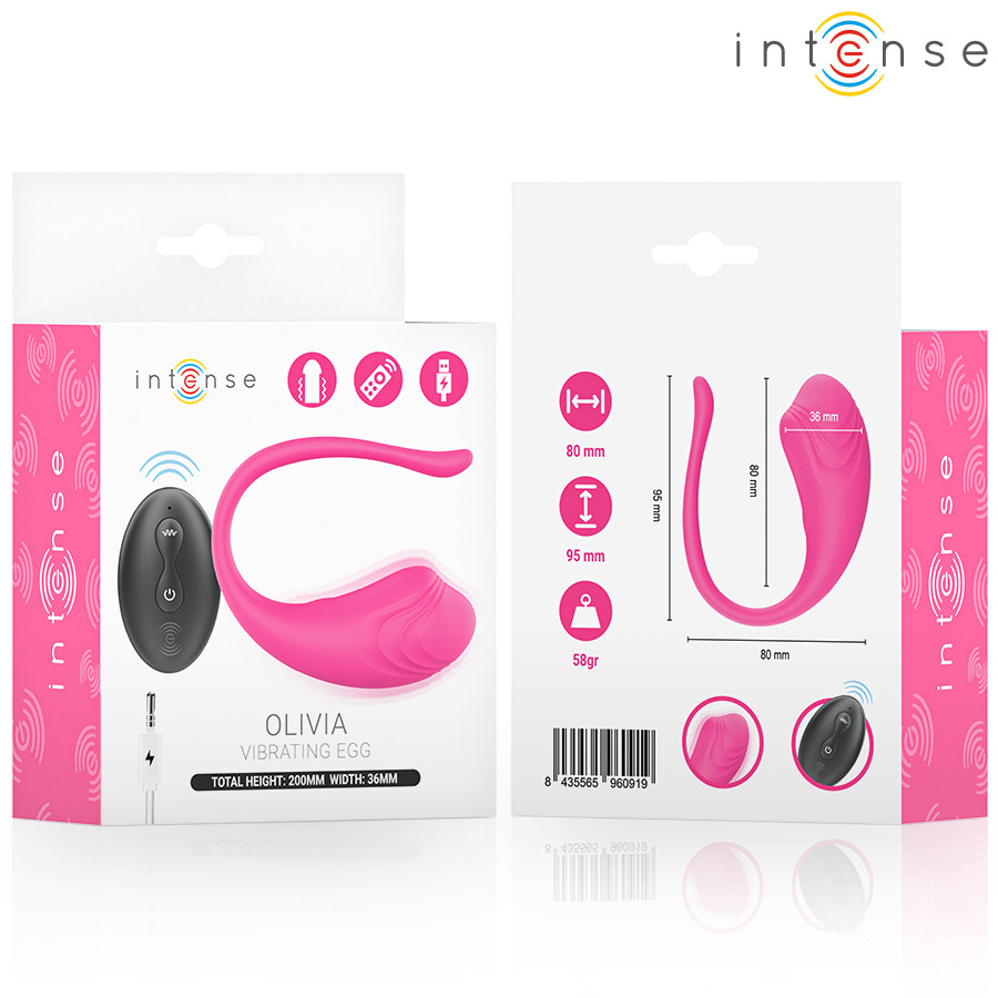 INTENSE - Olivia Pink – vibráló tojás távirányítóval - Image 3