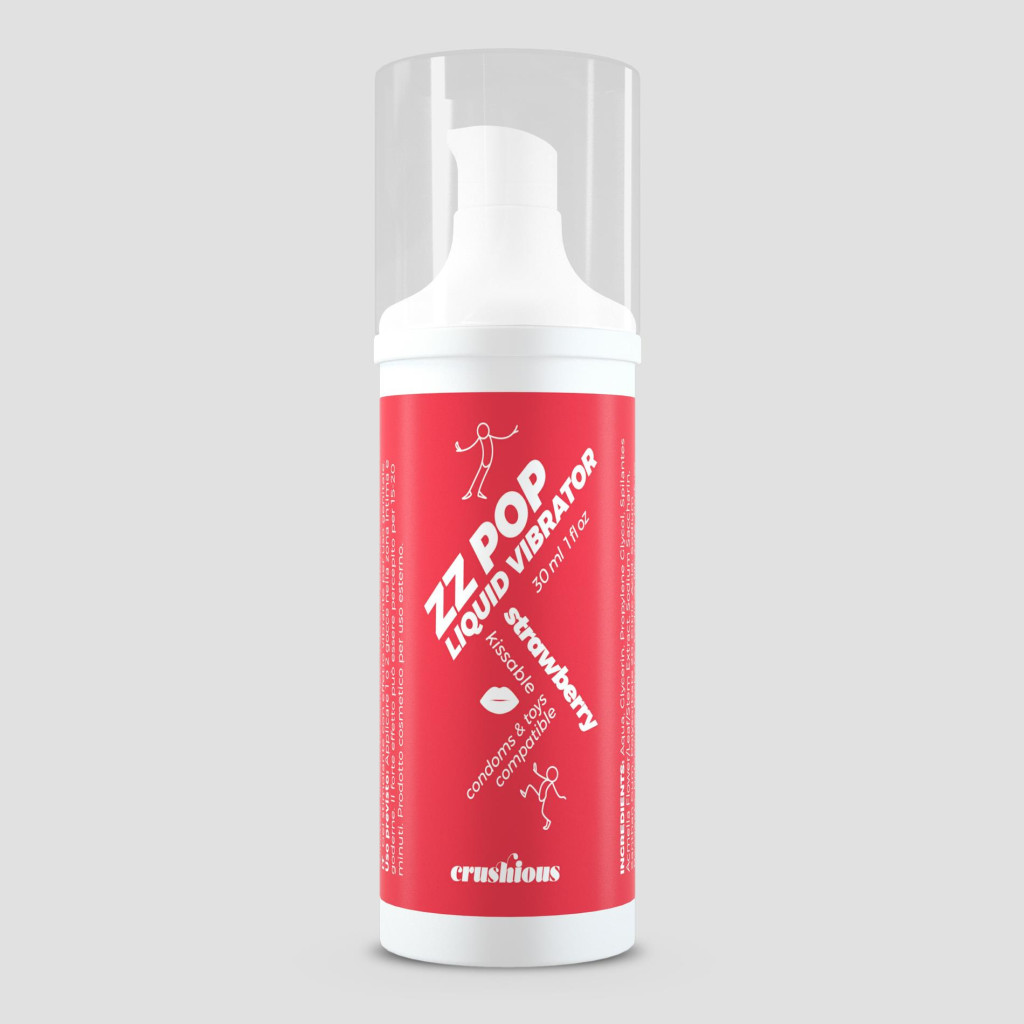 Crushious ZZ Pop folyékony vibrátor eper aroma 30 ml - Image 2