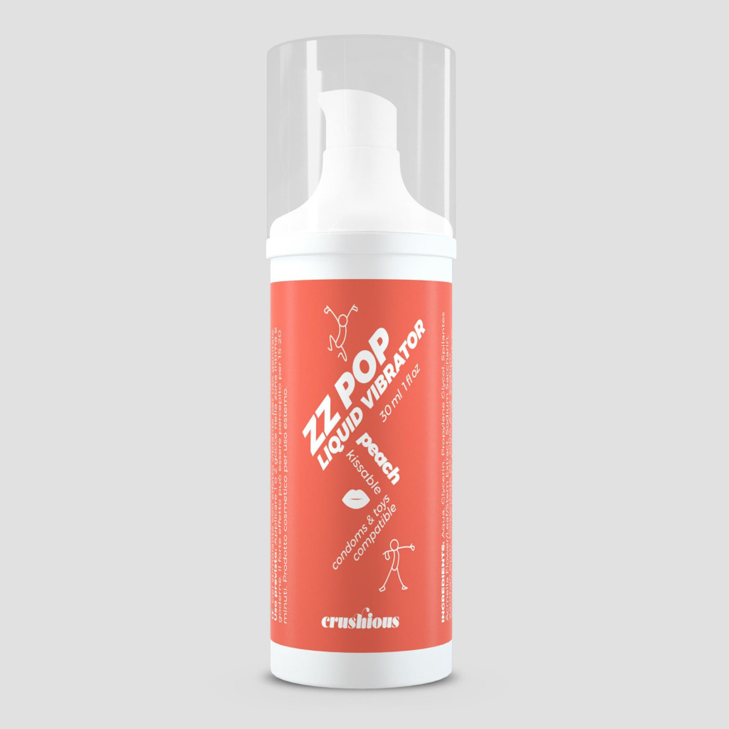 Crushious ZZ Pop folyékony vibrátor barack illattal 30 ml - Image 2