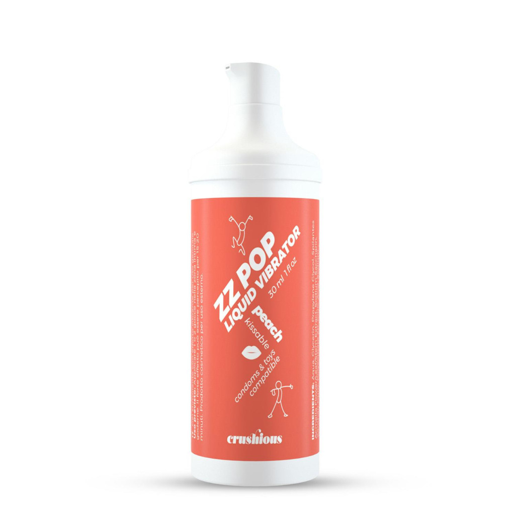 Crushious ZZ Pop folyékony vibrátor barack illattal 30 ml - Image 5