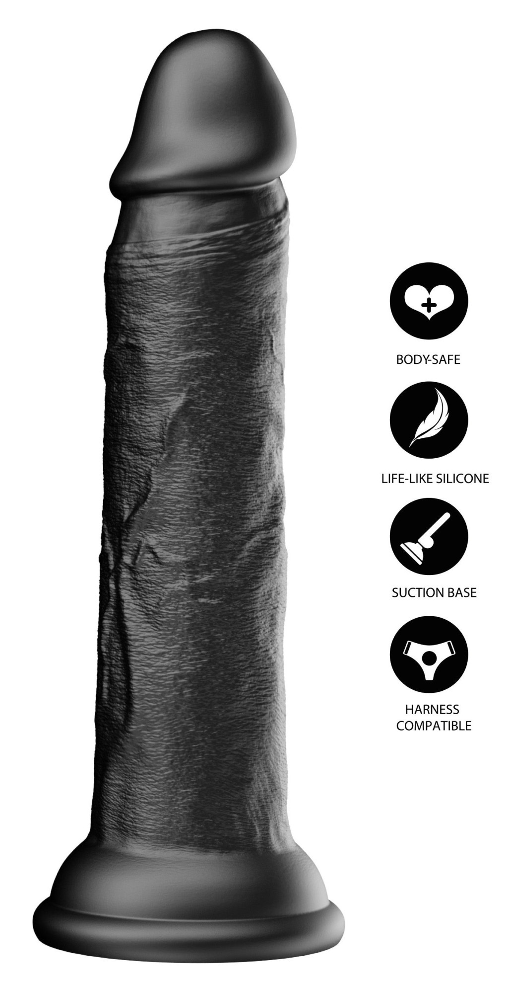 Gode Dickdong Noir – prémium, érzéki dildó 18 cm hosszú - Image 7