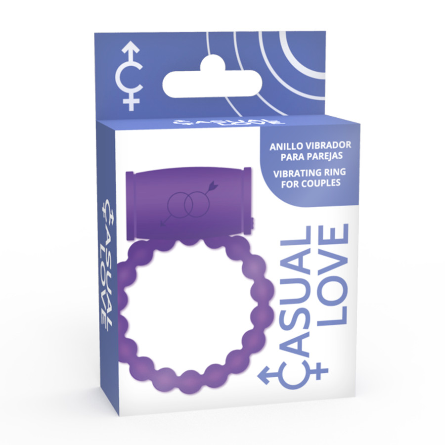 CASUAL LOVE – prémium páros vibrátor gyűrű lila színben - Image 4