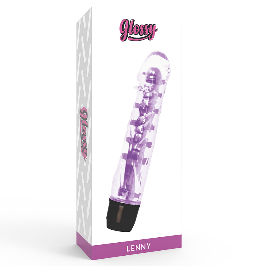 GLOSSY Lenny – prémium lila vibrátor érzéki élményekhez - Image 4