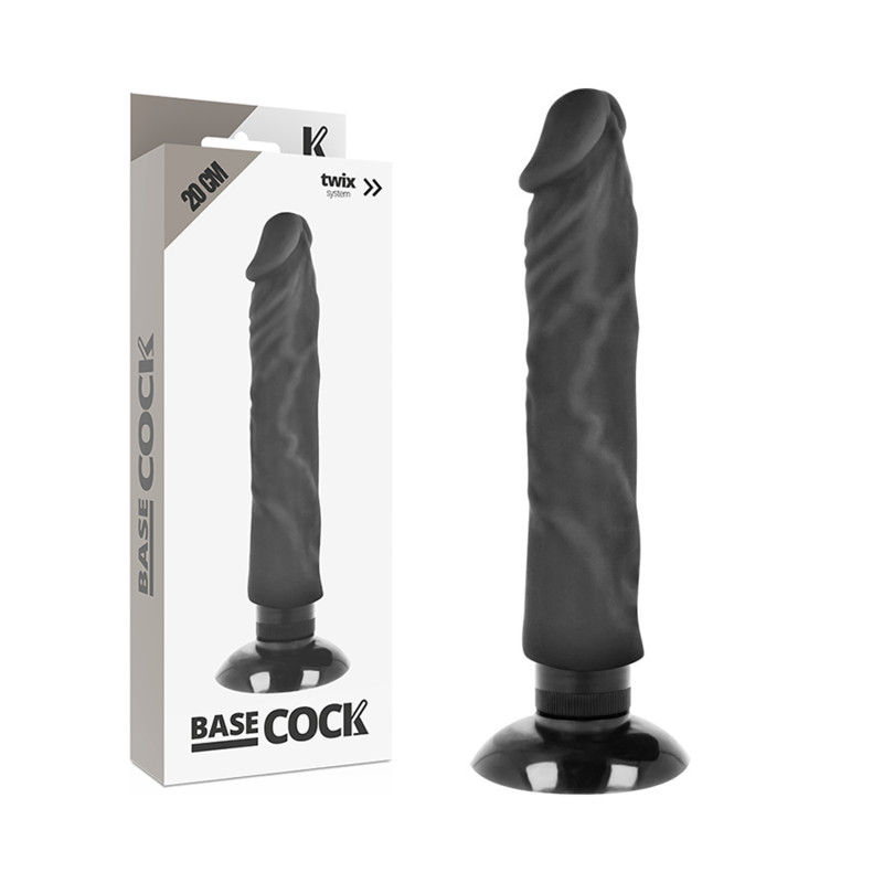 BASECOCK - élethű vibrátor 20 cm hosszú, 4 cm átmérőjű - Image 2
