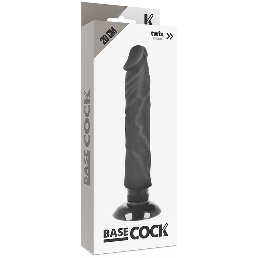 BASECOCK - élethű vibrátor 20 cm hosszú, 4 cm átmérőjű - Image 4