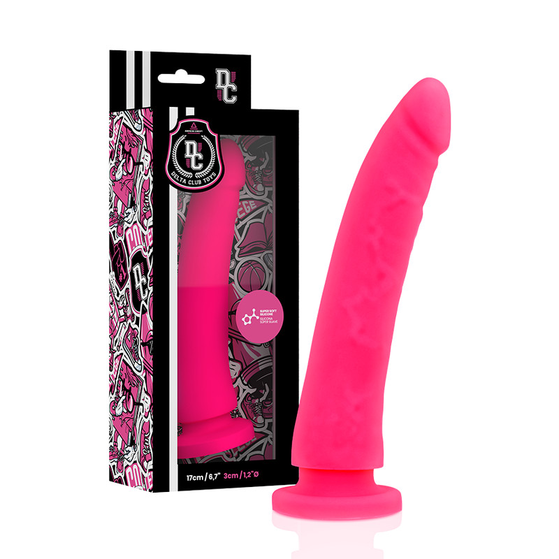 DELTA CLUB - szilikon dildó felcsatolóval 17 cm rózsaszín - Image 6
